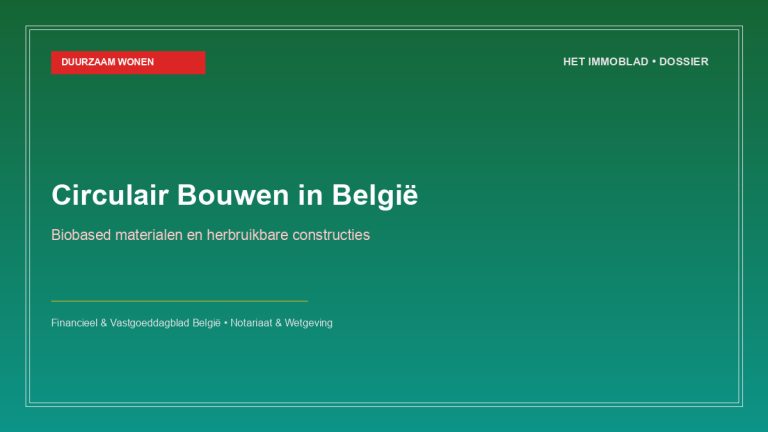 Circulair bouwen en biobased isolatiematerialen in de Belgische bouwsector