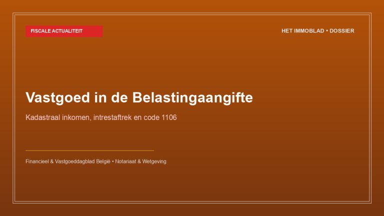 De fiscale behandeling van onroerend goed in de personenbelasting