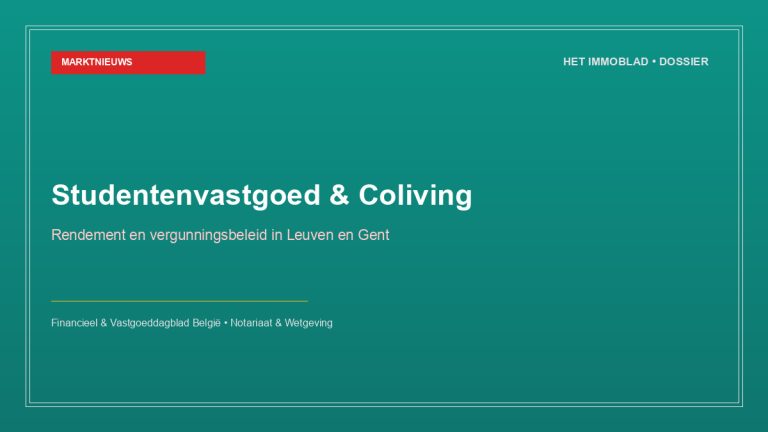 Investeren in studentenkamers en coliving in Belgische universiteitssteden