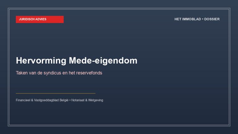 Nieuwe regels voor de mede-eigendom en de syndicus in België